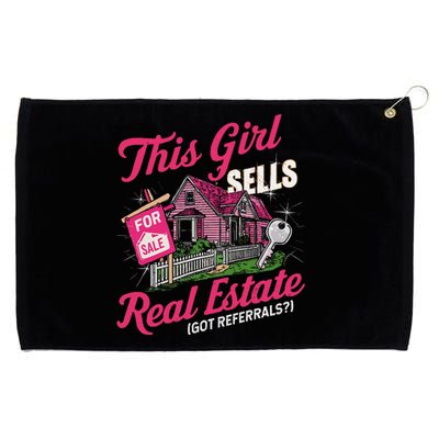 This Sells Real Estate Got Referrals Realtor Grommeted Golf Towel