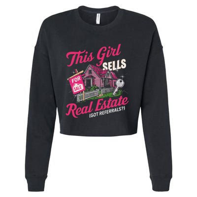 This Sells Real Estate Got Referrals Realtor Cropped Pullover Crew