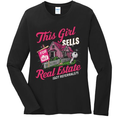 This Sells Real Estate Got Referrals Realtor Ladies Long Sleeve Shirt