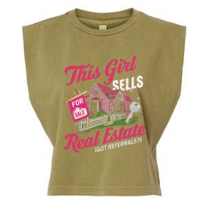 This Sells Real Estate Got Referrals Realtor Garment-Dyed Women's Muscle Tee