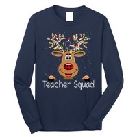 Teacher Squad Reindeer Christmas Holiday Long Sleeve Shirt