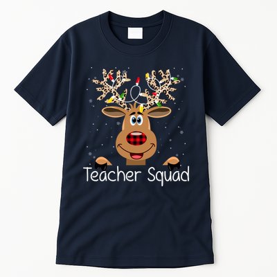 Teacher Squad Reindeer Christmas Holiday Tall T-Shirt