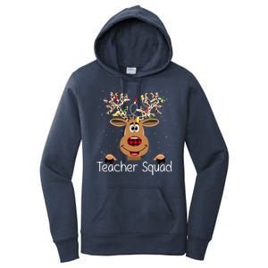 Teacher Squad Reindeer Christmas Holiday Women's Pullover Hoodie