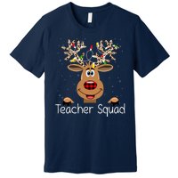 Teacher Squad Reindeer Christmas Holiday Premium T-Shirt