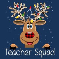 Teacher Squad Reindeer Christmas Holiday Toddler T-Shirt