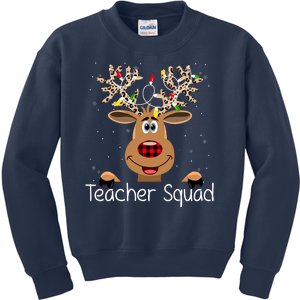 Teacher Squad Reindeer Christmas Holiday Kids Sweatshirt