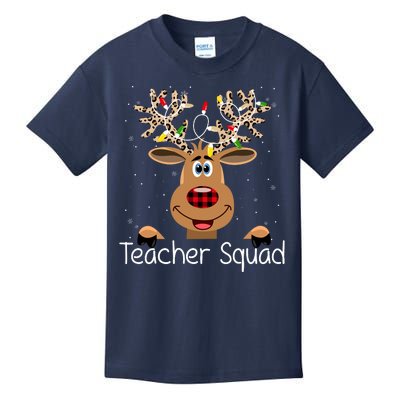 Teacher Squad Reindeer Christmas Holiday Kids T-Shirt