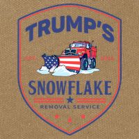 TrumpS Snowflake Removal Service Funny Donald Trump 2024 Cotton Canvas Backpack