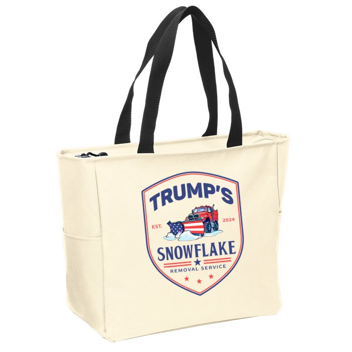 TrumpS Snowflake Removal Service Funny Donald Trump 2024 Zip Tote Bag