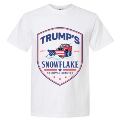 TrumpS Snowflake Removal Service Funny Donald Trump 2024 Garment-Dyed Heavyweight T-Shirt