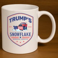 TrumpS Snowflake Removal Service Funny Donald Trump 2024 11oz C Handle Ceramic Mug