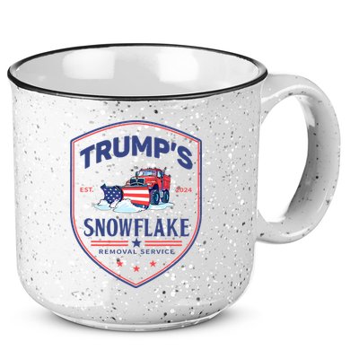 TrumpS Snowflake Removal Service Funny Donald Trump 2024 15oz Campfire Ceramic Mug