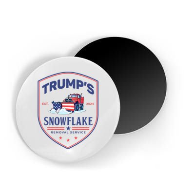 TrumpS Snowflake Removal Service Funny Donald Trump 2024 Magnet