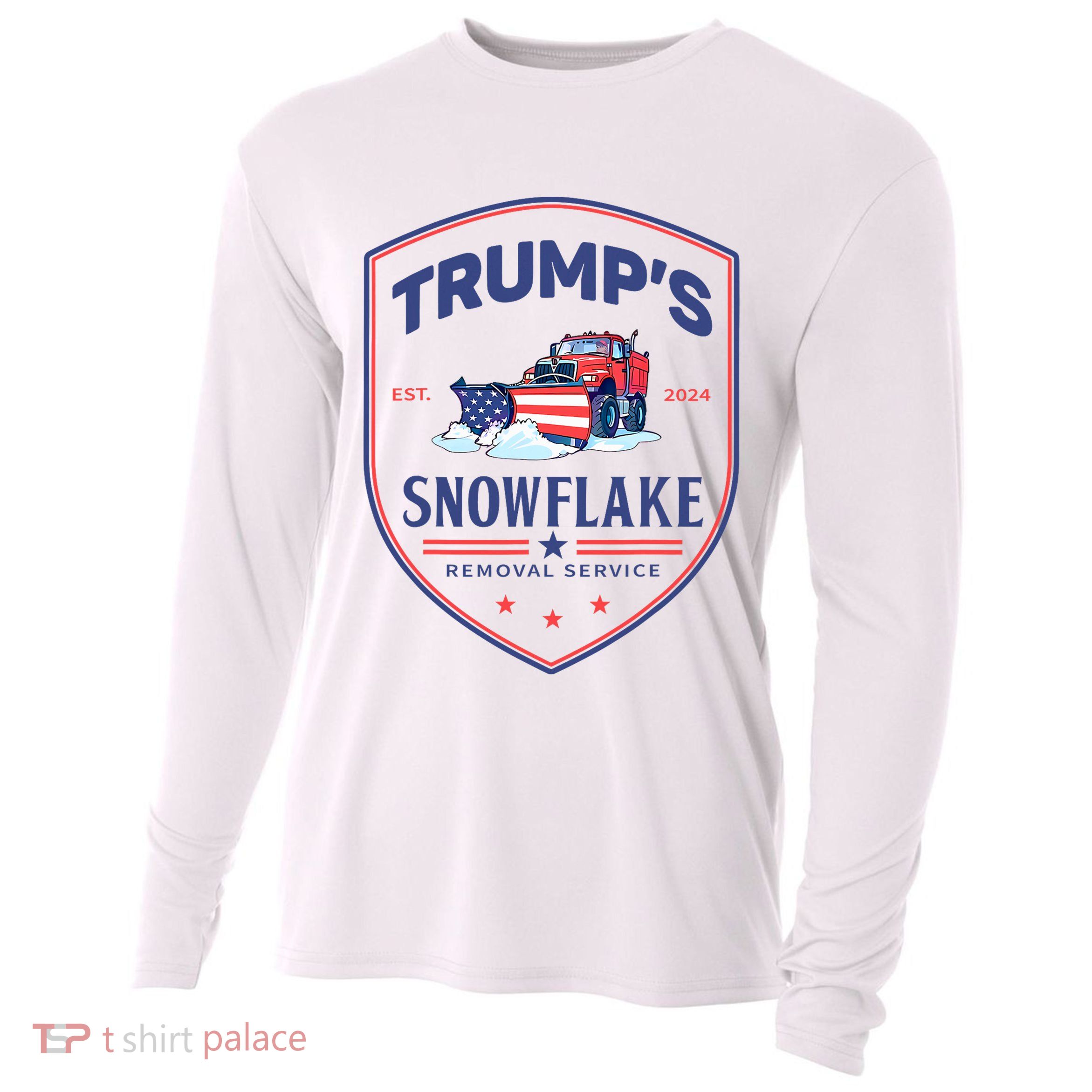 TrumpS Snowflake Removal Service Funny Donald Trump 2024 Cooling Performance Long Sleeve Crew
