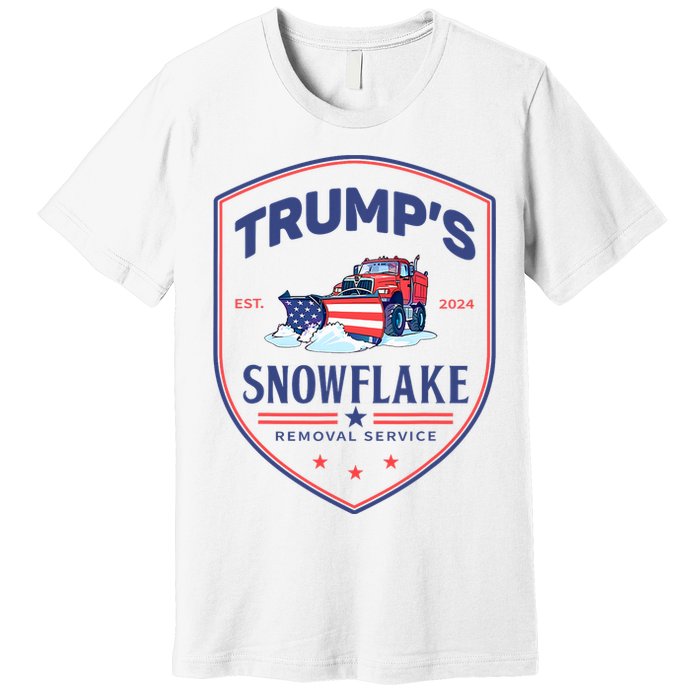 TrumpS Snowflake Removal Service Funny Donald Trump 2024 Premium T-Shirt