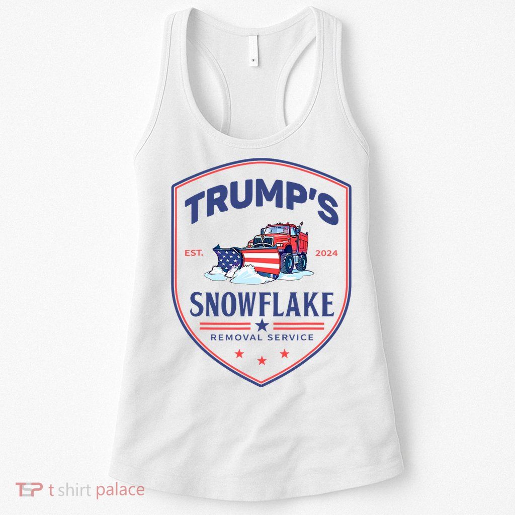 TrumpS Snowflake Removal Service Funny Donald Trump 2024 Womens Tank Top