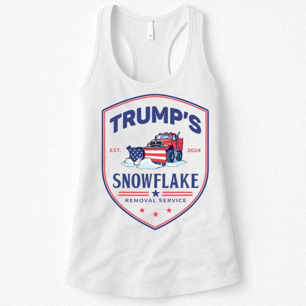 TrumpS Snowflake Removal Service Funny Donald Trump 2024 Womens Tank Top