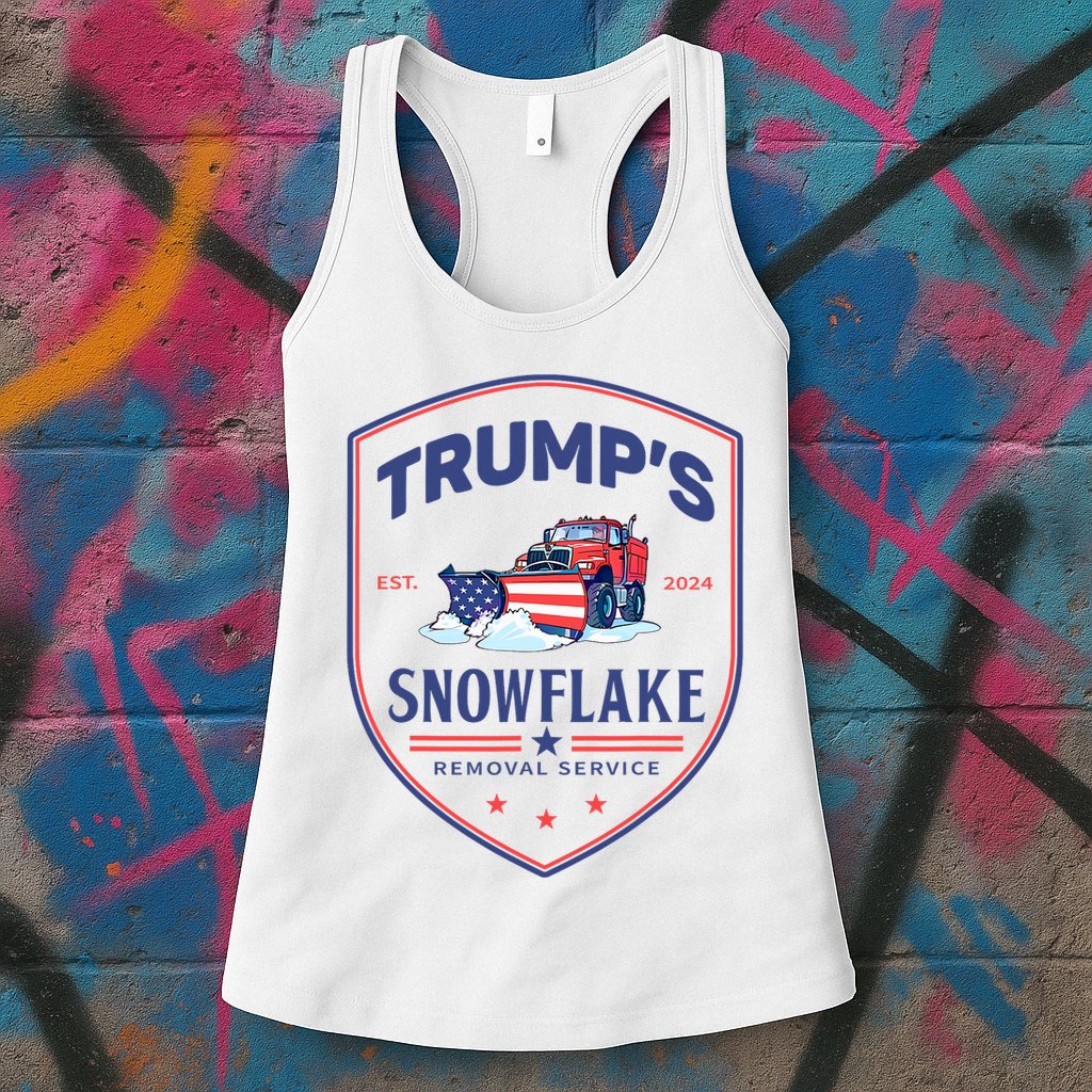 TrumpS Snowflake Removal Service Funny Donald Trump 2024 Womens Tank Top