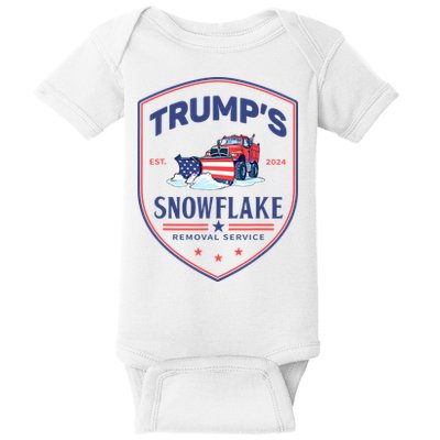 TrumpS Snowflake Removal Service Funny Donald Trump 2024 Baby Bodysuit
