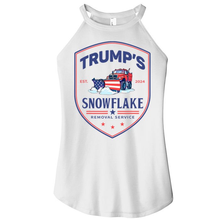 TrumpS Snowflake Removal Service Funny Donald Trump 2024 Women's Perfect Tri Rocker Tank