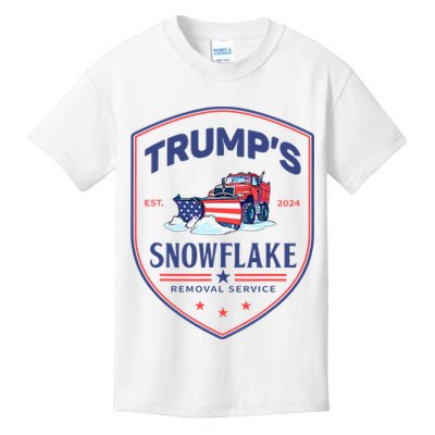 TrumpS Snowflake Removal Service Funny Donald Trump 2024 Kids T-Shirt