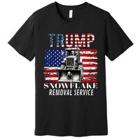 Trump Snowflake Removal Service Funny Donald Trump 2024 Premium T-Shirt