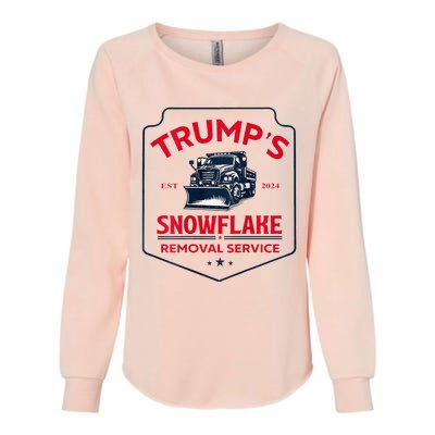 TrumpS Snowflake Removal Service Funny Trump 2024 Womens California Wash Sweatshirt