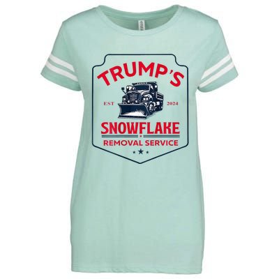 TrumpS Snowflake Removal Service Funny Trump 2024 Enza Ladies Jersey Football T-Shirt