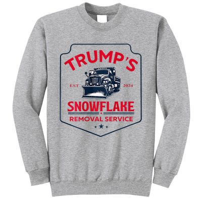 TrumpS Snowflake Removal Service Funny Trump 2024 Tall Sweatshirt