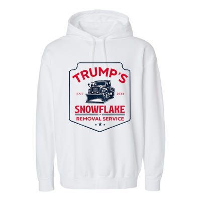 TrumpS Snowflake Removal Service Funny Trump 2024 Garment-Dyed Fleece Hoodie