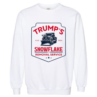 TrumpS Snowflake Removal Service Funny Trump 2024 Garment-Dyed Sweatshirt