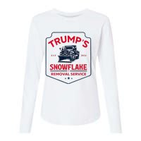 TrumpS Snowflake Removal Service Funny Trump 2024 Womens Cotton Relaxed Long Sleeve T-Shirt