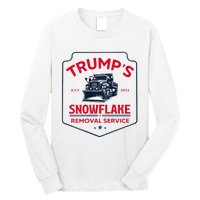 TrumpS Snowflake Removal Service Funny Trump 2024 Long Sleeve Shirt