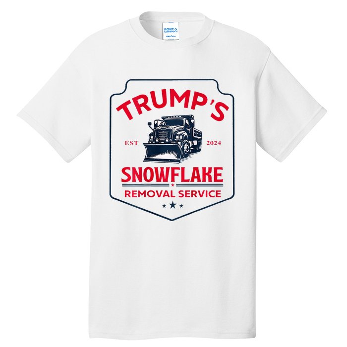 TrumpS Snowflake Removal Service Funny Trump 2024 Tall T-Shirt