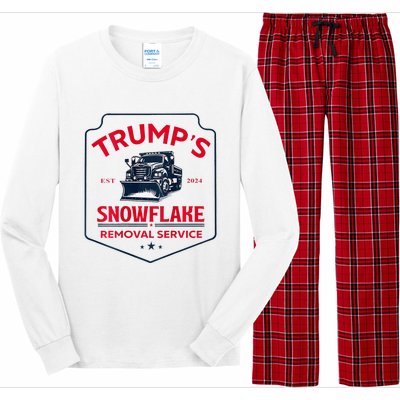 TrumpS Snowflake Removal Service Funny Trump 2024 Long Sleeve Pajama Set