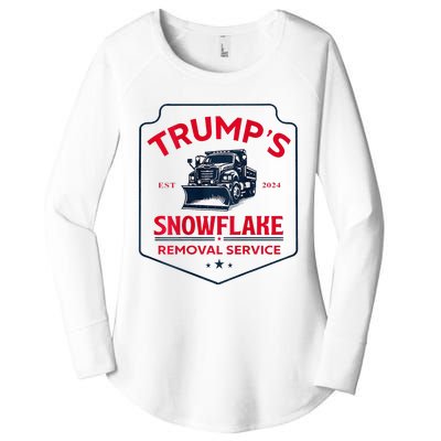 TrumpS Snowflake Removal Service Funny Trump 2024 Women's Perfect Tri Tunic Long Sleeve Shirt