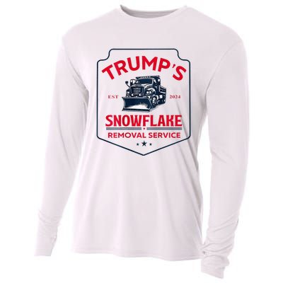 TrumpS Snowflake Removal Service Funny Trump 2024 Cooling Performance Long Sleeve Crew