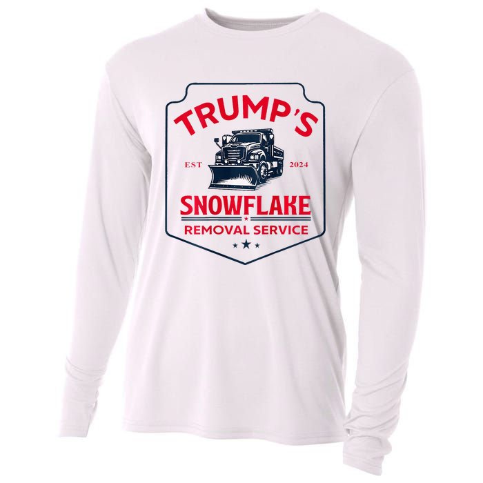 TrumpS Snowflake Removal Service Funny Trump 2024 Cooling Performance Long Sleeve Crew