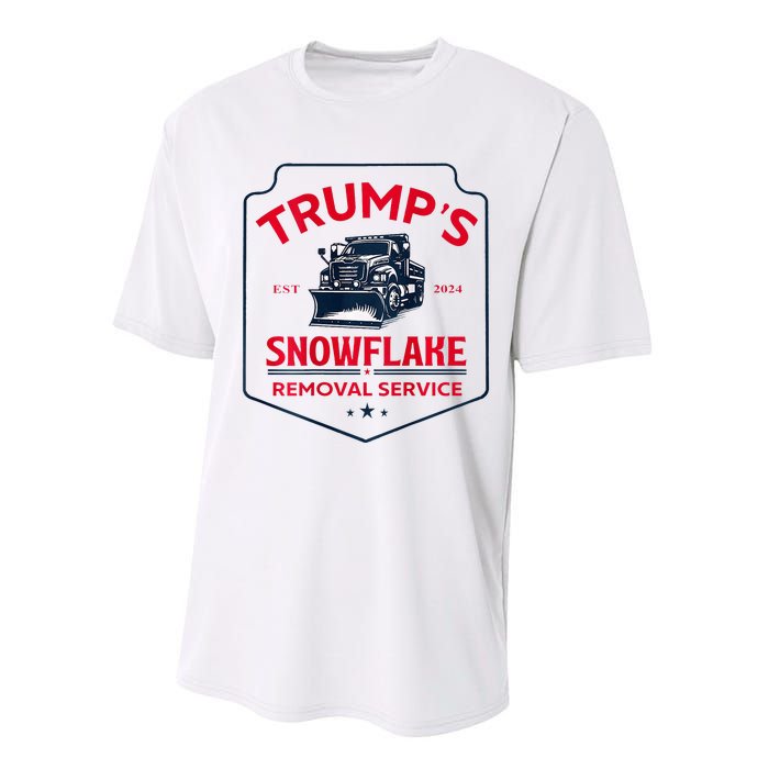 TrumpS Snowflake Removal Service Funny Trump 2024 Performance Sprint T-Shirt