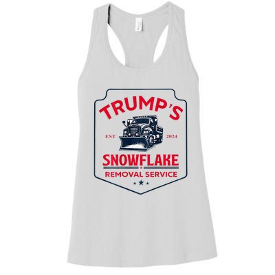 TrumpS Snowflake Removal Service Funny Trump 2024 Women's Racerback Tank