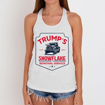 TrumpS Snowflake Removal Service Funny Trump 2024 Women's Knotted Racerback Tank