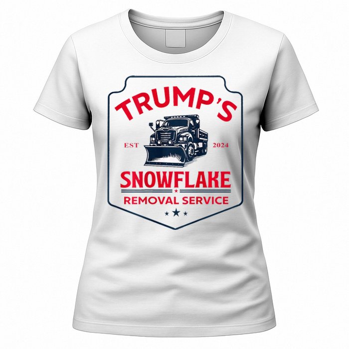 TrumpS Snowflake Removal Service Funny Trump 2024 Women's T-Shirt