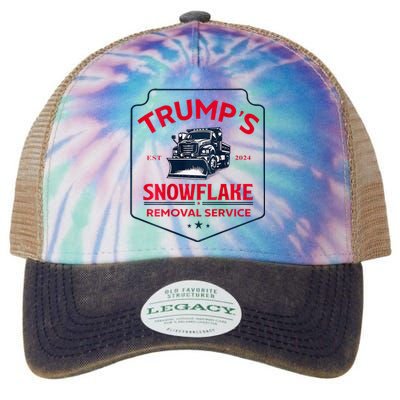 TrumpS Snowflake Removal Service Legacy Tie Dye Trucker Hat