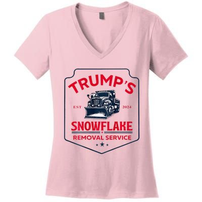 TrumpS Snowflake Removal Service Women's V-Neck T-Shirt