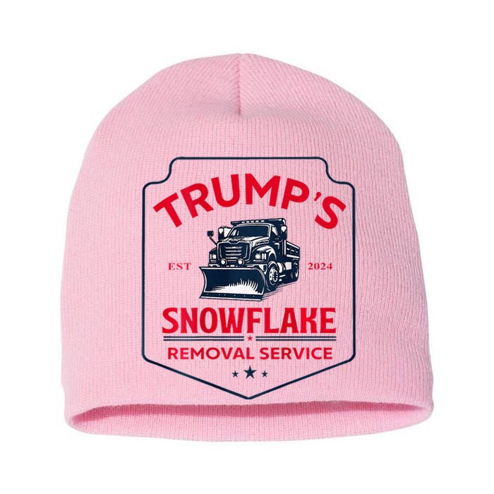 TrumpS Snowflake Removal Service Short Acrylic Beanie