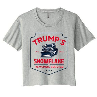 TrumpS Snowflake Removal Service Women's Crop Top Tee