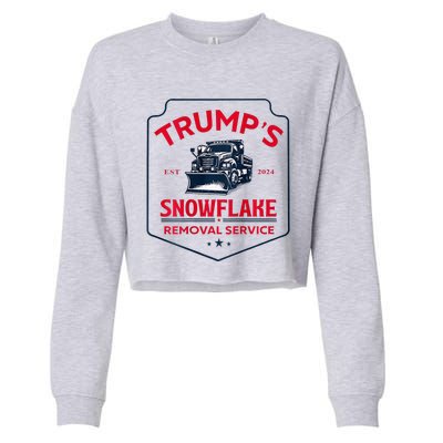 TrumpS Snowflake Removal Service Cropped Pullover Crew