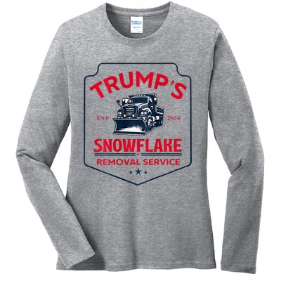 TrumpS Snowflake Removal Service Ladies Long Sleeve Shirt