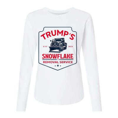 TrumpS Snowflake Removal Service Womens Cotton Relaxed Long Sleeve T-Shirt