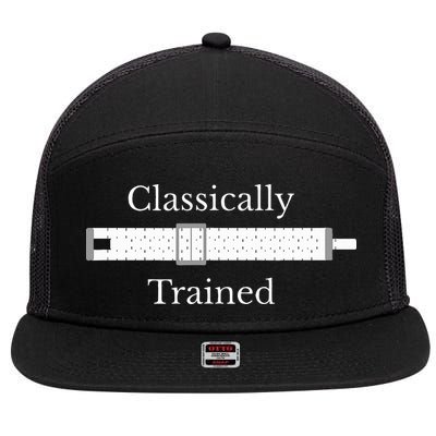 Trained Slide Rule Mechanical Analog Calculator 7 Panel Mesh Trucker Snapback Hat